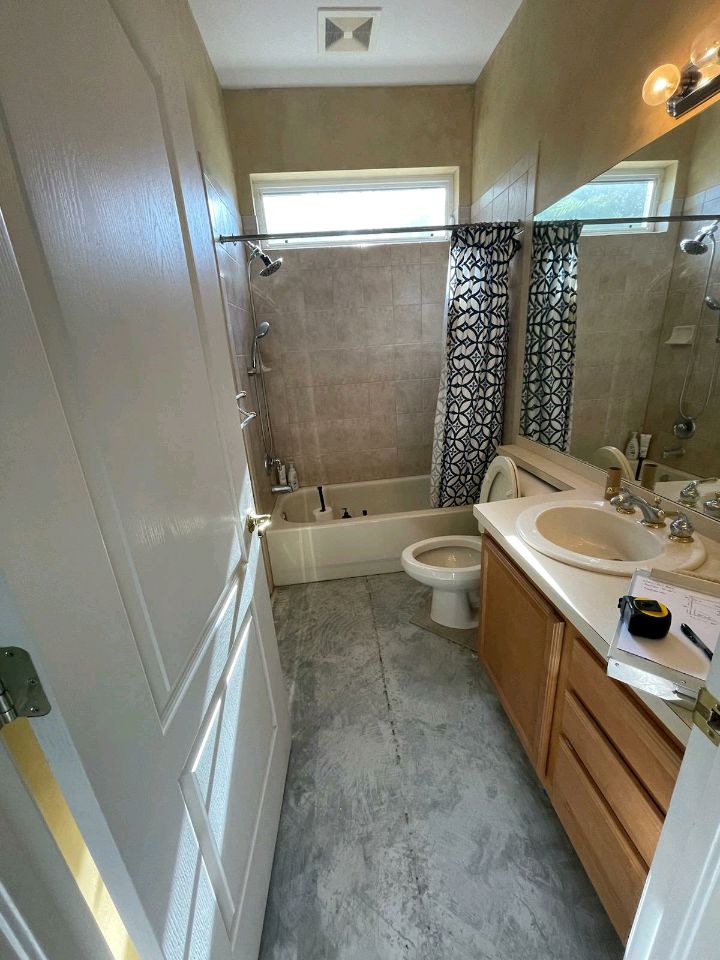 Before bathroom remodel