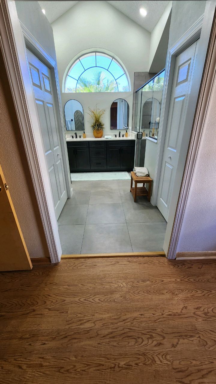 Custom tile shower remodel